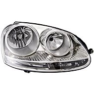 ACI VW GOLF 03- 5/04- front light H7+H7+flasher (electrically operated+mot. ) chrome P - Front Headlight