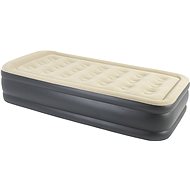 High Raised Airbed with Built-in Electric Pump 196cm Brown - Air Mattress