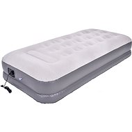 High Raised Airbed with Built-in Electric Pump 195cm Grey - Air Mattress