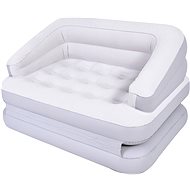 5-in-1 Flocked Sofa Bed Grey - Air Mattress