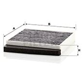 MANN-FILTER CUK2855 for VOLVO vehicles - Cabin Air Filter