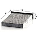 MANN-FILTER CUK2316 for RENAULT vehicles - Cabin Air Filter