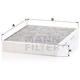 MANN-FILTER CUK2847/1 for PORSCHE; VW - Cabin Air Filter