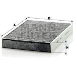MANN-FILTER CUK2743 for PEUGEOT vehicles - Cabin Air Filter