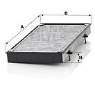MANN-FILTER CUK3454 for NISSAN; OPEL; RENAULT - Cabin Air Filter