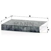 MANN-FILTER CUK27009 for FIAT; NISSAN; OPEL; RENAULT - Cabin Air Filter