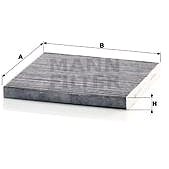 MANN-FILTER CUK2544 for CITROËN; FIAT; PEUGEOT - Cabin Air Filter
