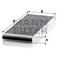 MANN-FILTER CUK3955 for AUDI; VW - Cabin Air Filter