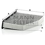 MANN-FILTER CUK2939 for AUDI; SEAT; SKODA; VW - Cabin Air Filter