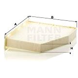 MANN-FILTER CU2939 for AUDI; SEAT; SKODA; VW - Cabin Air Filter