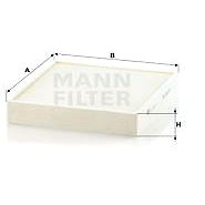 MANN-FILTER CU26010 for AUDI; SEAT; SKODA; VW - Cabin Air Filter