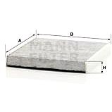 MANN-FILTER CUK26009 for AUDI; MAN; SEAT; SKODA; VW - Cabin Air Filter