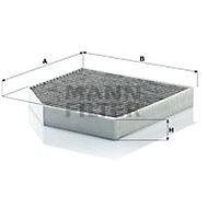 MANN-FILTER CUK2641 for AUDI; BENTLEY - Cabin Air Filter
