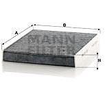 MANN-FILTER CUK2533-2 for ALPINA; BMW; ROLLS-ROYCE - Cabin Air Filter