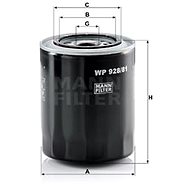 MANN-FILTER WP928/81 for KIA, MAZDA, MITSUBISHI - Oil Filter