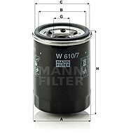 MANN-FILTER W610/7 for HYUNDAI vehicles - Oil Filter