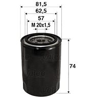 VALEO 586017 for FORD, HYUNDAI, KIA, MAZDA, MITSUBISHI, OPEL, SUBARU - Oil Filter