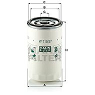 MANN-FILTER W719/27 for FORD, CHRYSLER, JEEP, MAZDA - Oil Filter