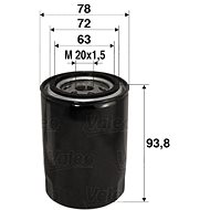 VALEO 586080 for FORD vehicles - Oil Filter