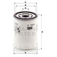 MANN-FILTER W7034 for FORD vehicles - Oil Filter