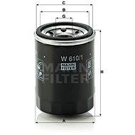 MANN-FILTER W610/1 for FIAT, SUBARU, SUZUKI, VW - Oil Filter