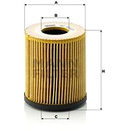 MANN-FILTER HU816/2x for FIAT, JEEP, MINI - Oil Filter