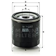 MANN-FILTER W712/83 - Olajszűrő