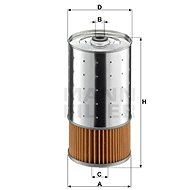 MANN-FILTER PF1050/1n for DAEWOO, MERCEDES-BENZ - Oil Filter
