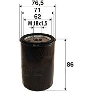 VALEO 586010 for CHEVROLET, OPEL, ROVER, SAAB - Oil Filter