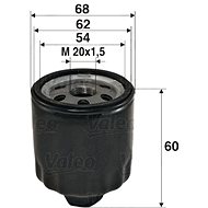 VALEO 586011 for DACIA, NISSAN, RENAULT - Oil Filter