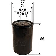 VALEO 586002 for CITROËN, FIAT, CHEVROLET, LANCIA, PEUGEOT, SUZUKI, TOYOTA - Oil Filter