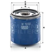 MANN-FILTER W7056 for CADILLAC, CHEVROLET, OPEL - Oil Filter