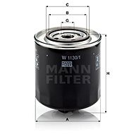 MANN-FILTER W1130/1 for AUDI, VW - Oil Filter