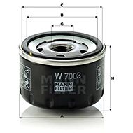 MANN-FILTER W7003 for ALFA ROMEO, FIAT, LANCIA - Oil Filter
