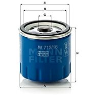 MANN-FILTER W712/16 for ALFA ROMEO, FIAT, LANCIA - Oil Filter