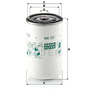 MANN-FILTER WK727 for RENAULT TRUCKS - Fuel Filter