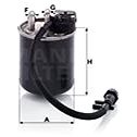 MANN-FILTER WK820/18 for MERCEDES-BENZ vehicles - Fuel Filter