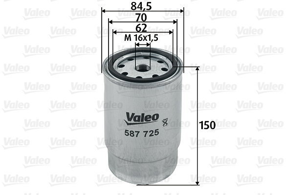 VALEO 587725 for HYUNDAI; KIA - Fuel Filter