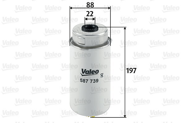 VALEO 587739 for FORD cars - Fuel Filter