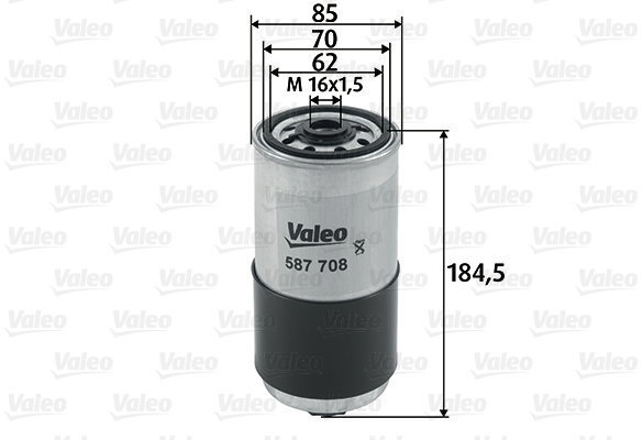 VALEO 587708 for AUDI, VOLVO, VW - Fuel Filter