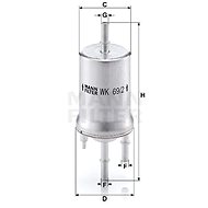 MANN-FILTER WK69/2 for AUDI; SEAT; SKODA; VW - Fuel Filter