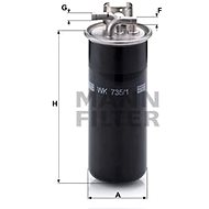 MANN-FILTER WK735 / 1 for AUDI cars - Fuel Filter