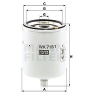 MANN-FILTER WK715 / 1x - Fuel Filter