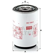 MANN-FILTER WK1060 / 3x - Fuel Filter
