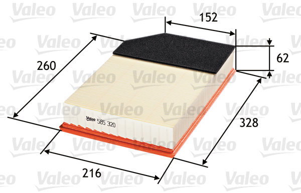 VALEO 585320 for VOLVO - Air Filter