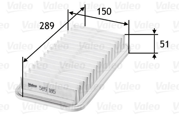 VALEO 585185 for TOYOTA - Air Filter