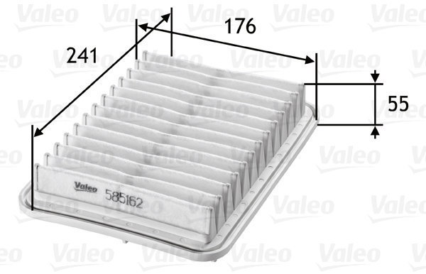 VALEO 585162 for TOYOTA - Air Filter