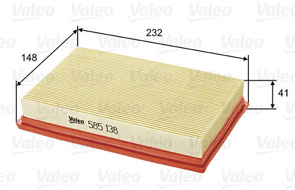 VALEO 585138 for SUZUKI - Air Filter