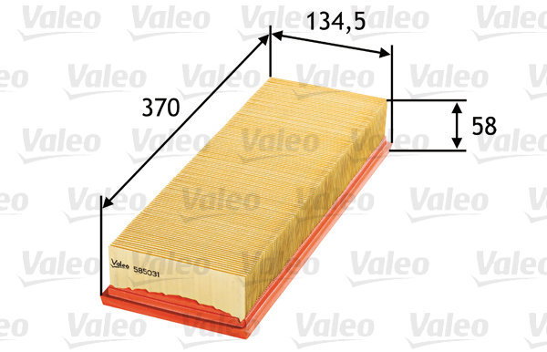 VALEO 585031 for SEAT; VW - Air Filter