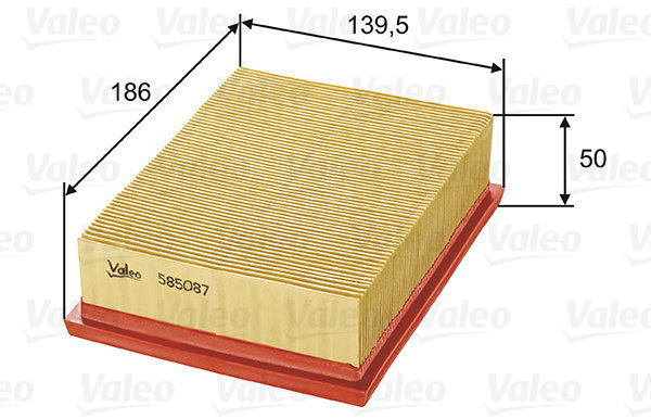 VALEO 585087 for SEAT; VW - Air Filter